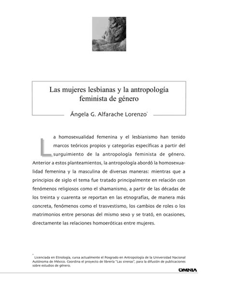 Las mujeres lesbianas y la antropología feminista de género